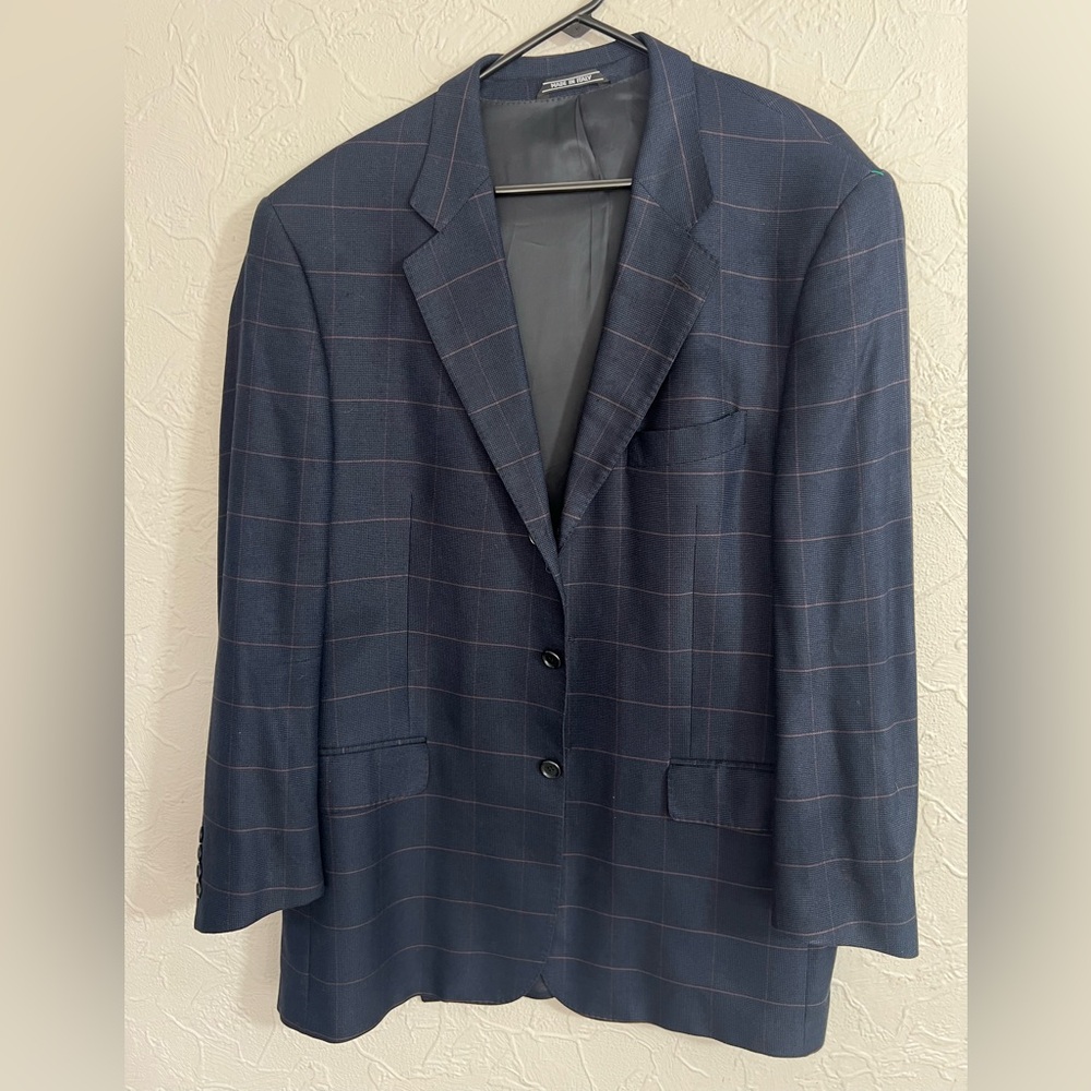 Mitchell’s Blazer Mens 48 Made in Italy Fratelli Tallia Di Delfino Wool Jack